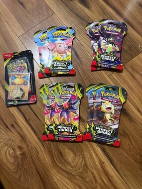 Pokémon TCG Perfect Order Booster Pack Lot - Bright Multi